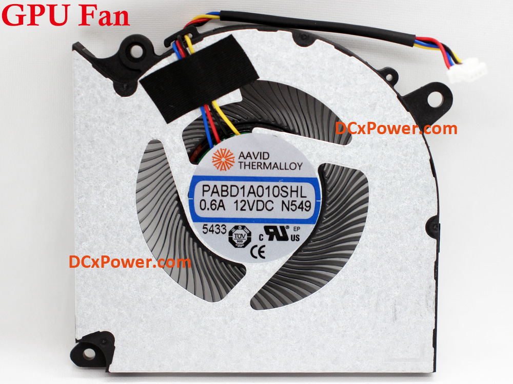 (image for) Laptop Internal Fan for MSI Crosshair 16 17 HX AI D2XW D2XWFKG D2XWGKG MS-15P4 MS-17T4 Series CPU GPU Cooling Inside Left Right Cooler Assembly Genuine PABD1A010SHR N548 PABD1A010SHL N549